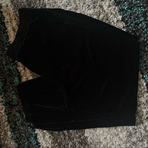 BNWT Large Black 7 For All Mankind Velvet Joggers/Harem Pants